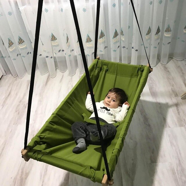 Baby Swing Bed green
