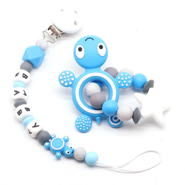 Baby Pacifier Holder blue