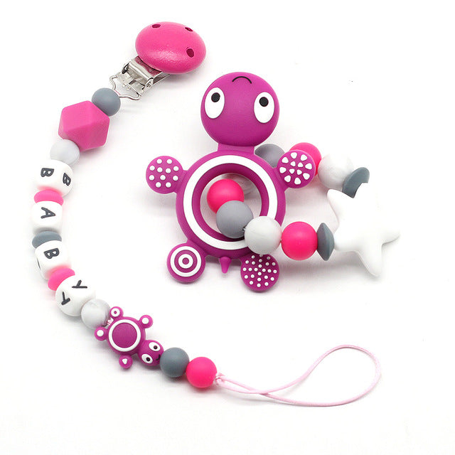 Baby Pacifier Holder pink
