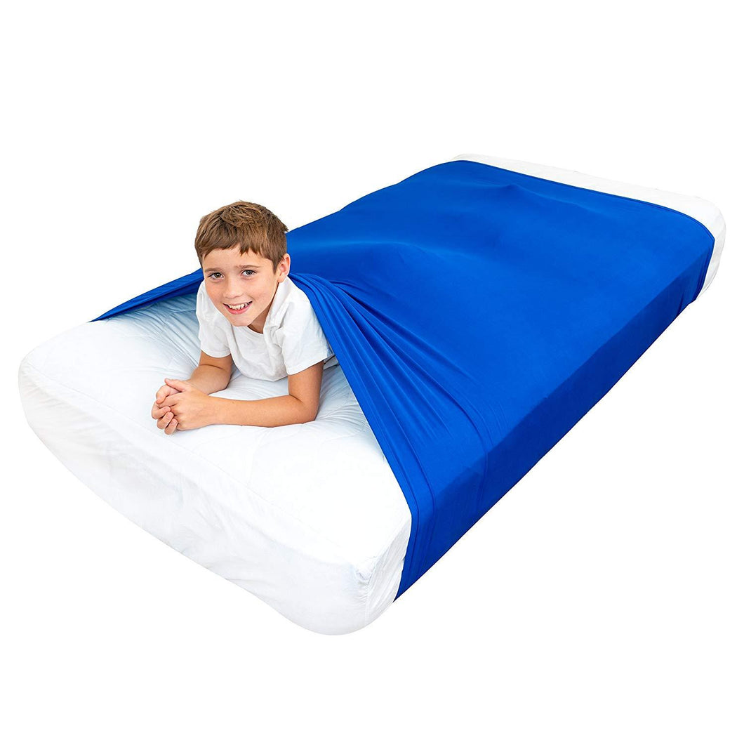 Best Sensory Bed Sheet for child with Autism  blue