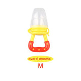 Baby Food Feeder yellow 6m