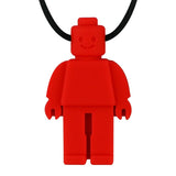 Robot Chew Necklace red