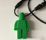Robot Chew Necklace green