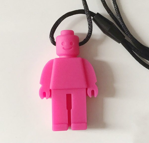 Robot Chew Necklace light pink