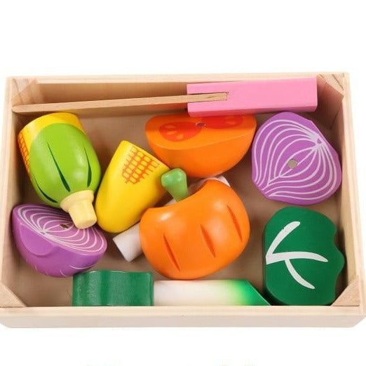 Play Kitchen Set Wooden veggies