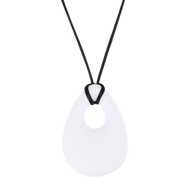 teething necklace white