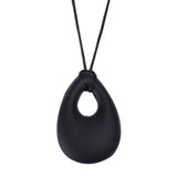 teething necklace black