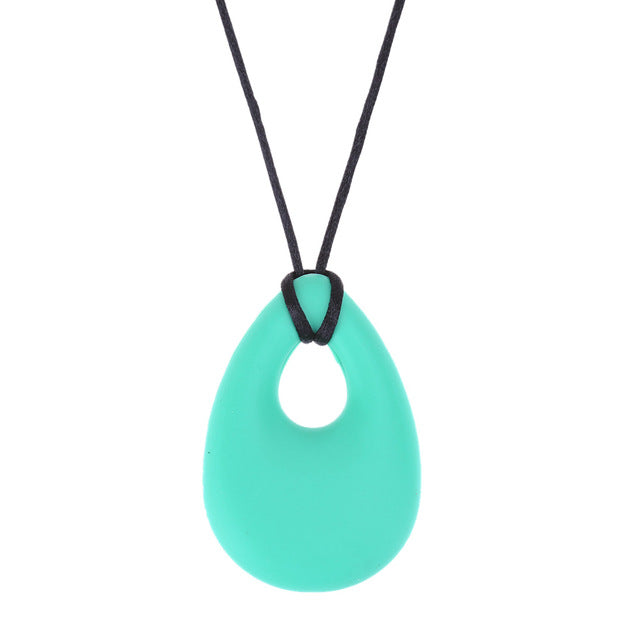 teething necklace green