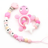 Baby Pacifier Holder light pink